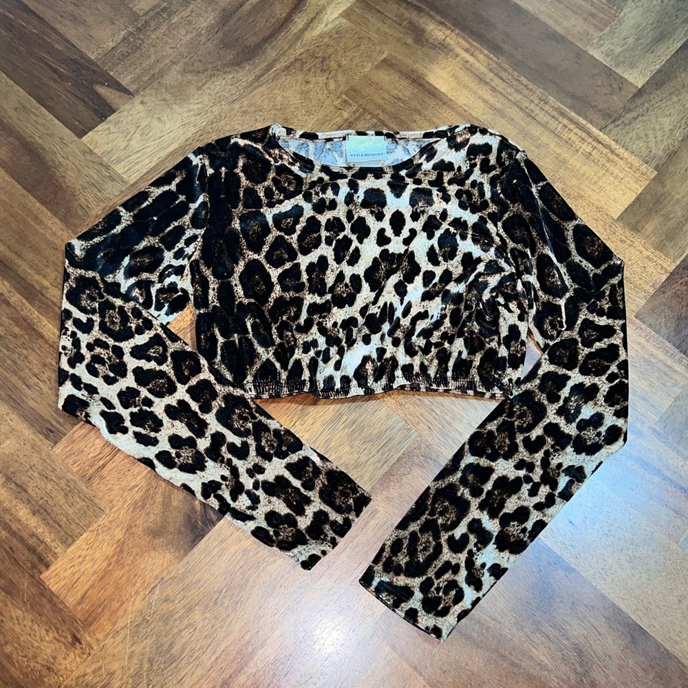 Cheetah Print Crop Top